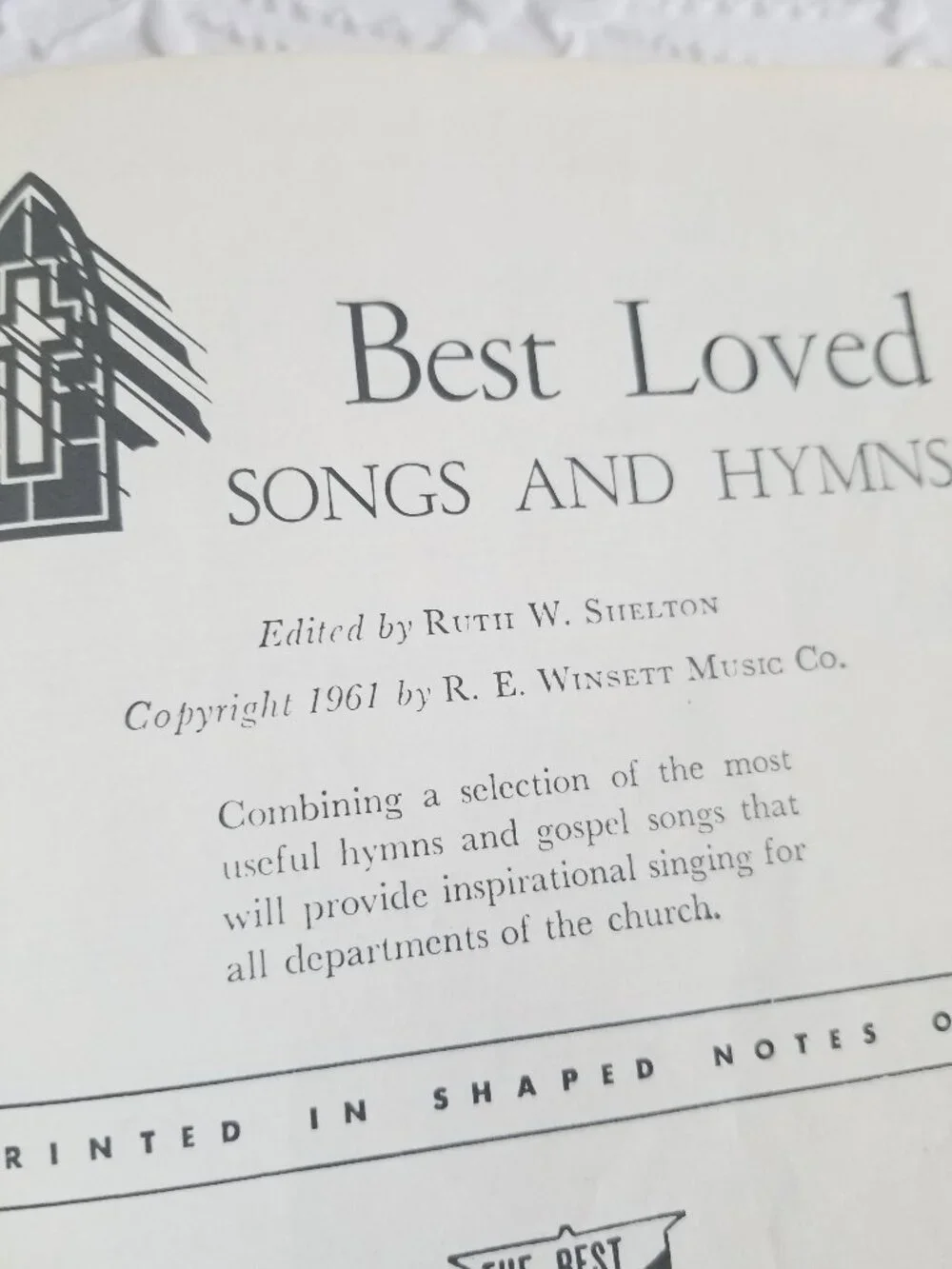 Vintage Hymnal bundle Christian songs music two books